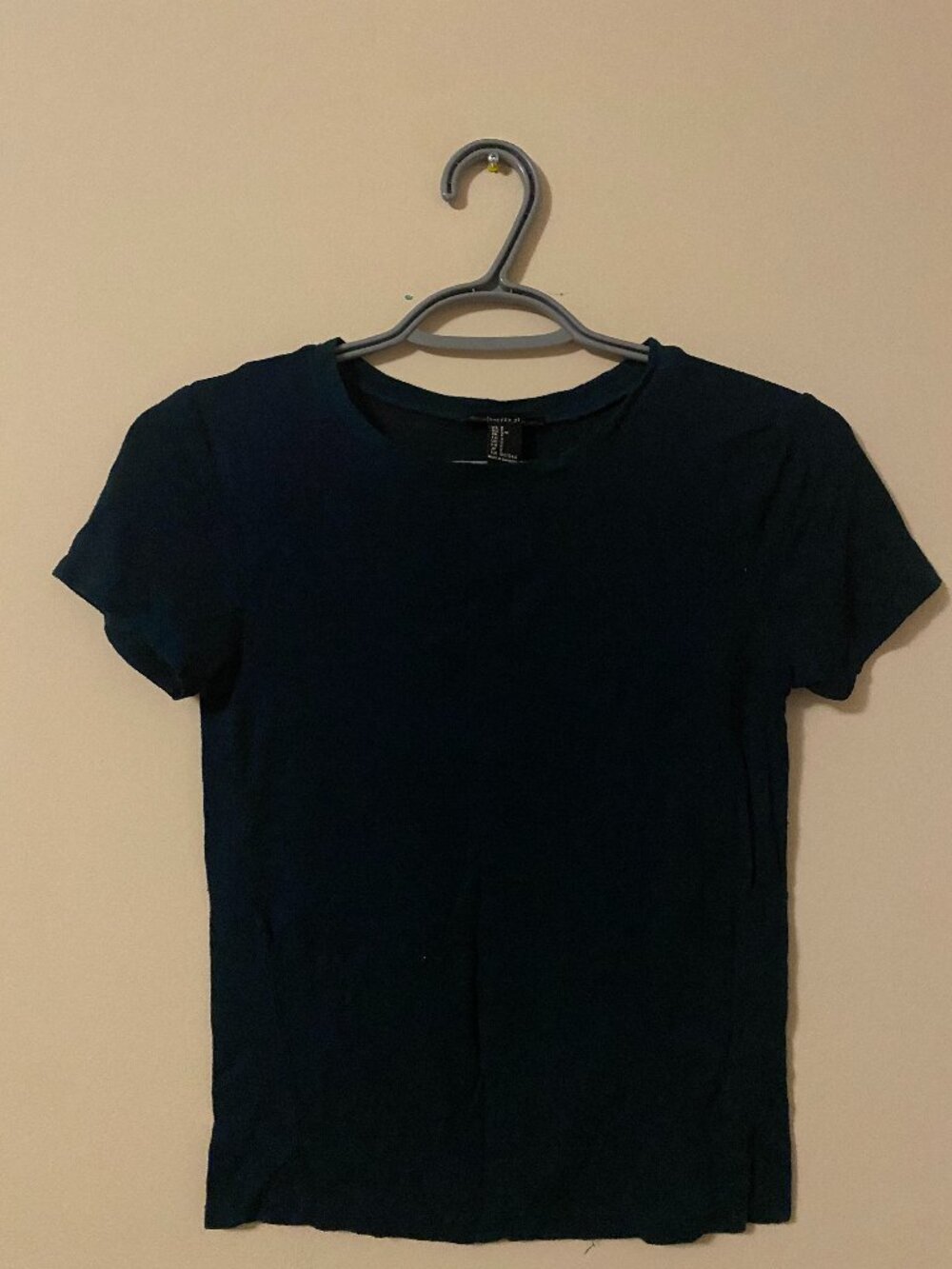 green/black striped baby tee
